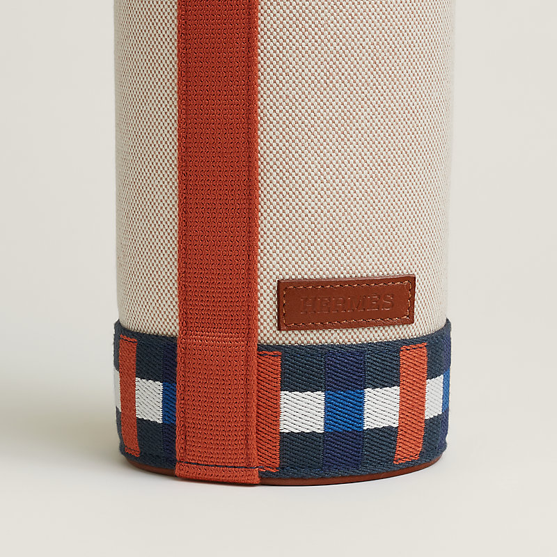 Clairiere bottle holder, small model - Blue | Hermès USA